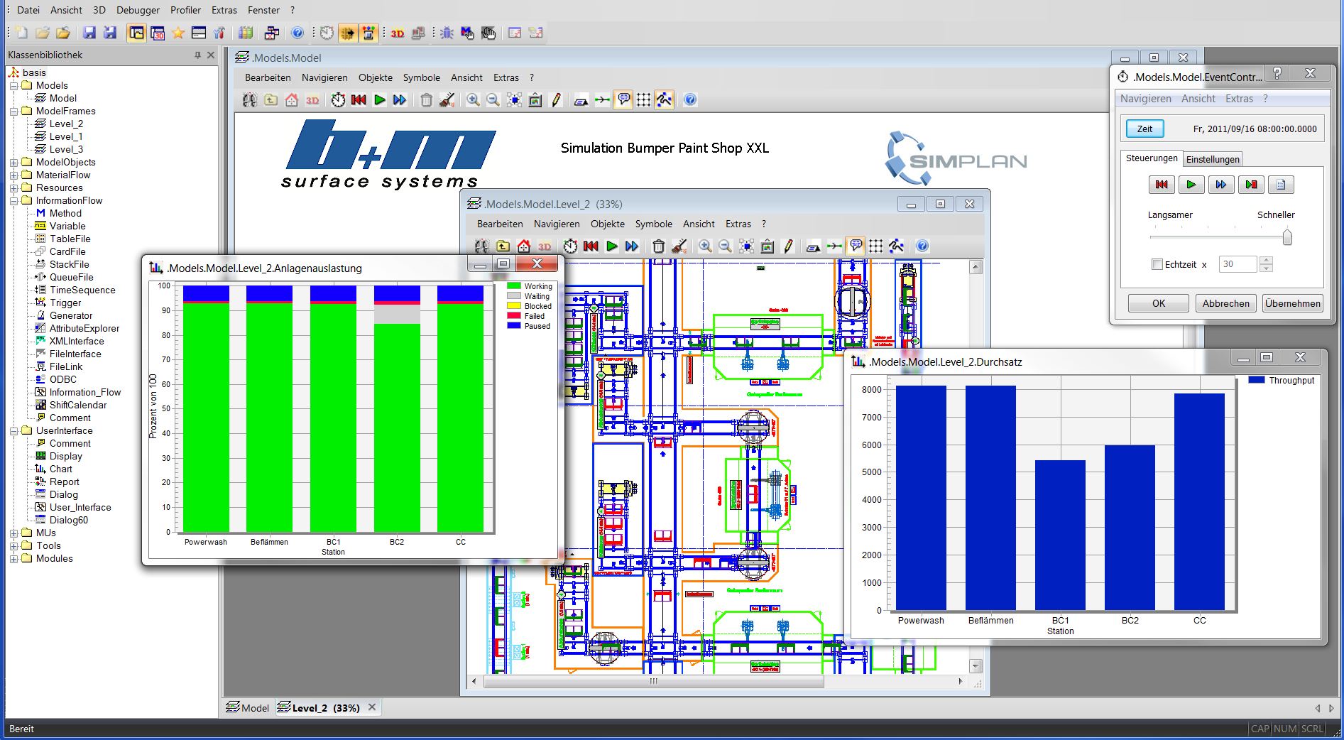 B+m Surface Systems GmbH: Digital Factory – Krankenhaussimulation